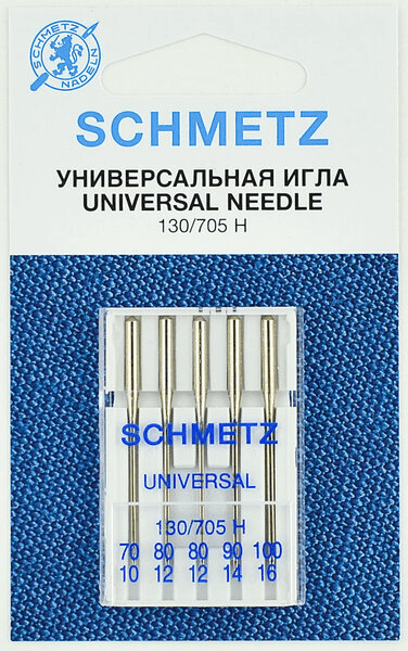 Иглы Schmetz универсальные (70x1, 80x2, 90x1, 100х1), 5 шт в Грозном