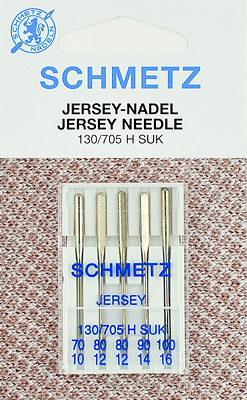 Иглы Schmetz джерси 130/705 H SUK (70x1, 80x2, 90x1, 100x1) 5 шт в Грозном